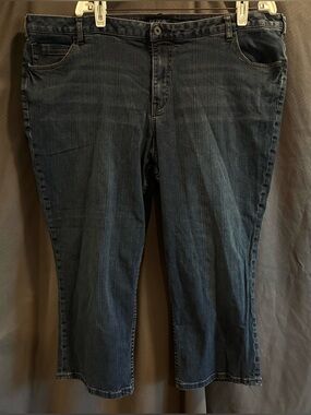 Lane Bryant Women’s Straight Leg 5-Pocket Plus-Size Denim Jeans; Size 24